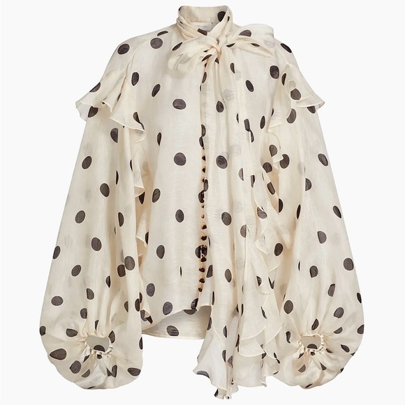 *ISO* Zimmermann Crush polka dot blouse, sz 2 or 3! - Picture 1 of 1